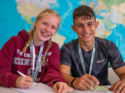 Gyerekek az SBC táborában, a Canford Schoolban